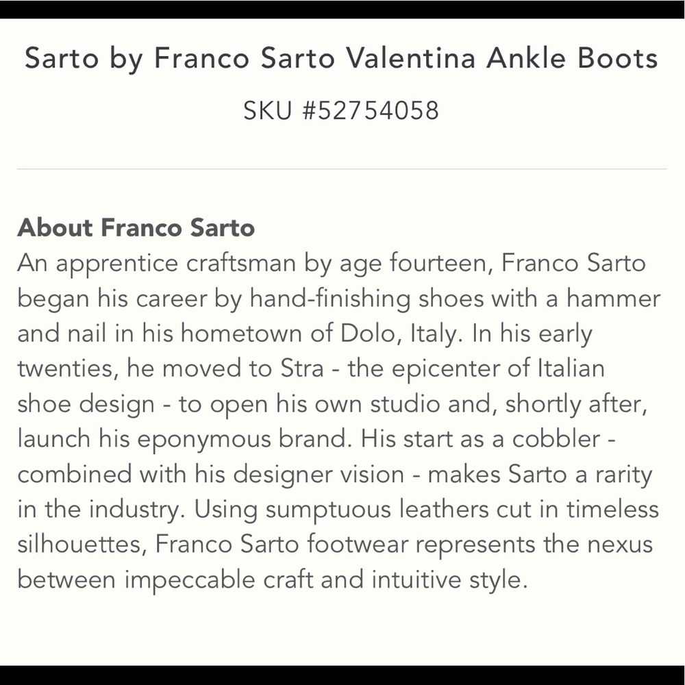 Sarto by Franco Sarto Valentina Ankle Bootie - Picture 11 of 12
